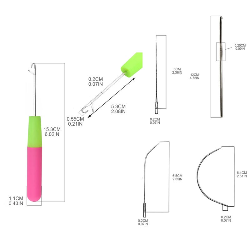 Set 5 Kim Móc Len Tiện Dụng Cho Người Lớn Và Trẻ Em