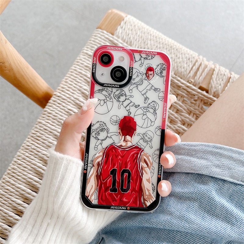 Ốp Điện Thoại Mềm In Hoạt Hình Slamdunk Cho iPhone 7 8 Plus X XR XS 11 12 Pro Max SE 2020
