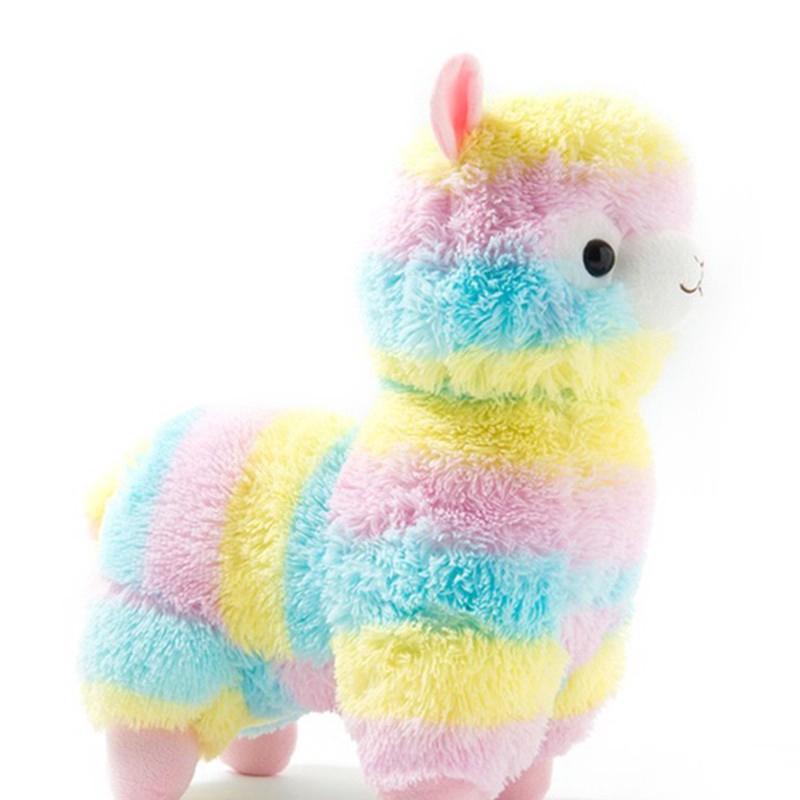 Thú Nhồi Bông Hình Con Lạc Đà Mềm Mại Màu Cầu Vồng Đáng Yêu