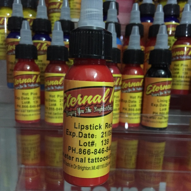 Mực tập xăm các màu bán lẻ(internal,intenze),chỉ dùng xăm lên da tập xăm