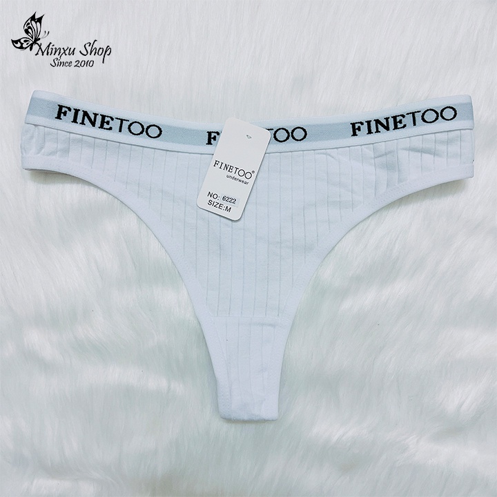 Quần lọt khe chất cotton mềm đẹp phối viền chữ cá tính, quần lót nữ sexy cám dỗ mặc thoáng không bị hằn Minxu Shop 6222