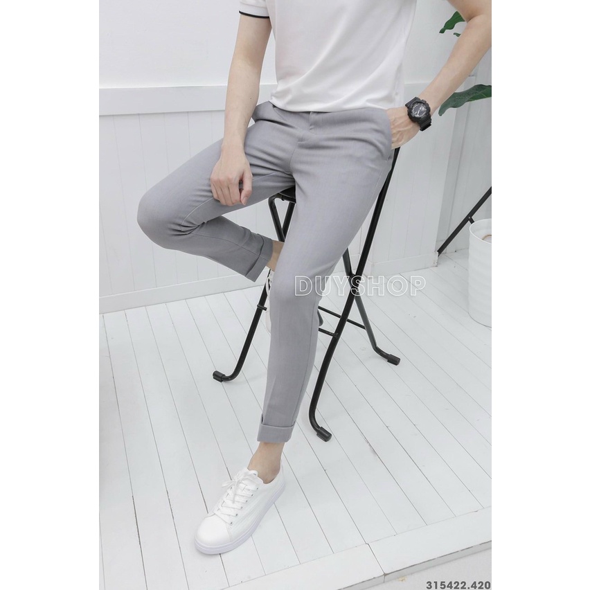 Quần kaki nam đẹp màu đen kiểu dáng dài, form slimfit tôn dáng, vải kaki cotton cao cấp co giãn beautifulgilr G03