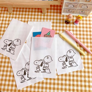 Túi Giấy Đựng quà Mini In Hình Snoopy & Charlie Dễ Thương [Hàng Sẵn]