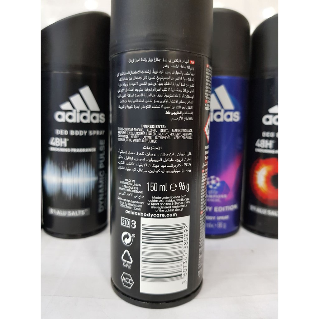 Xịt Khử Mùi Nam ADIDAS 150ml EU