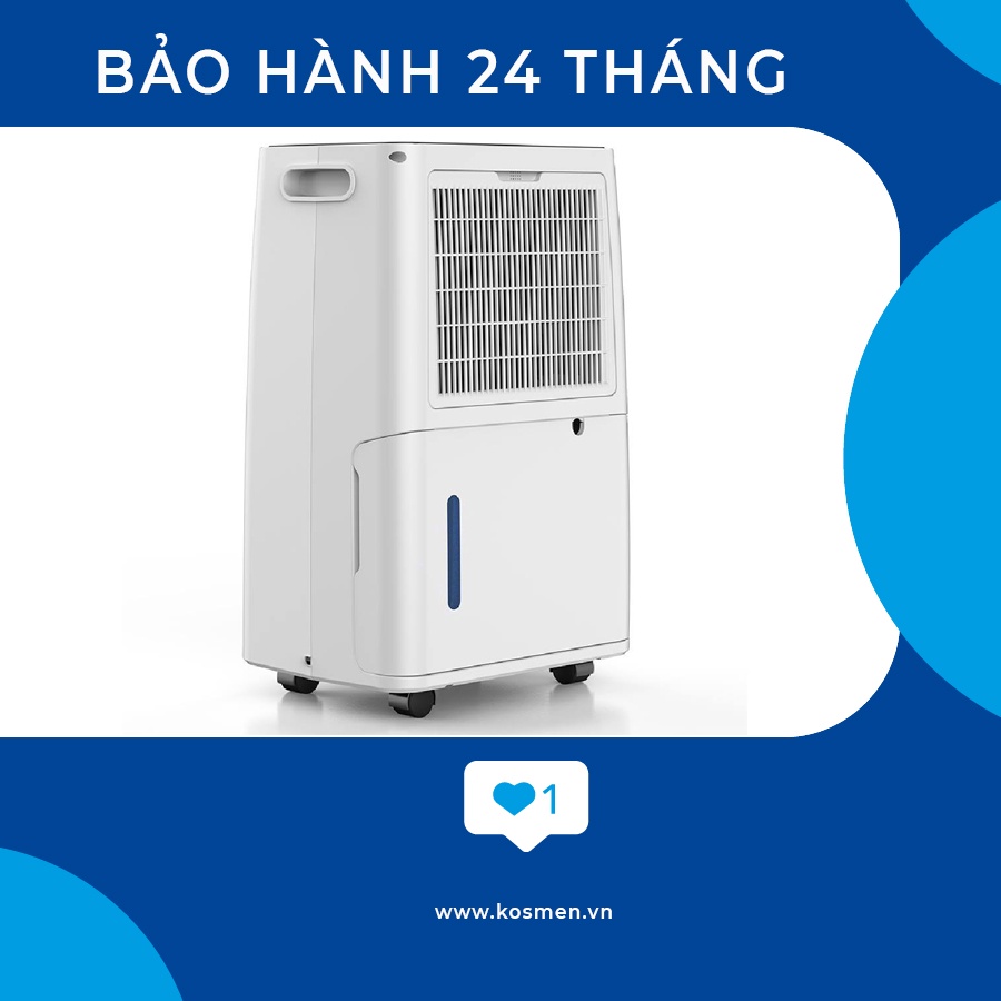Máy hút ẩm, Máy hút ẩm dân dụng Kosmen KM-60S – Thương hiệu Đức - Bảo hành 24 tháng