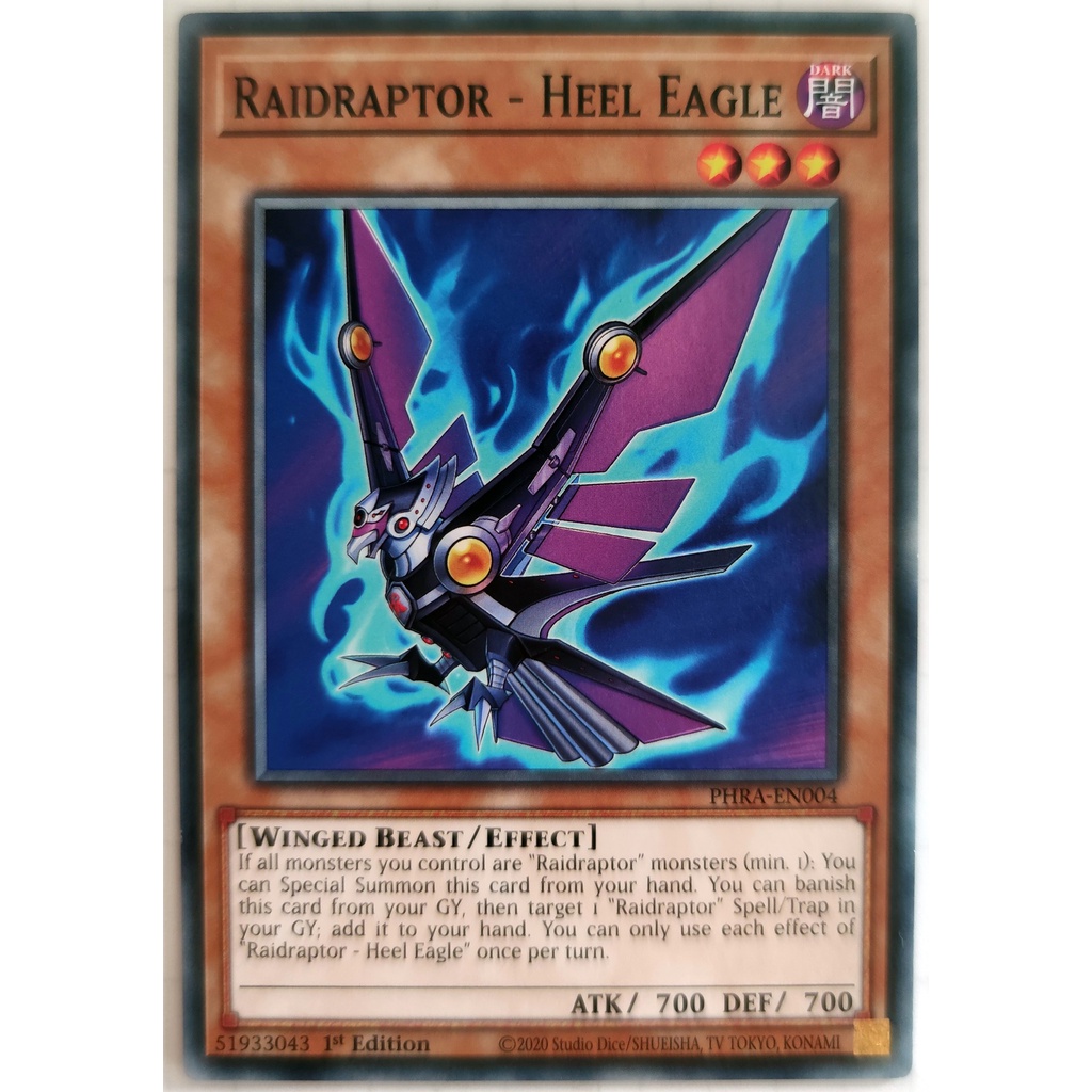 [Thẻ Yugioh] Raidraptor - Heel Eagle |EN| Common (ARC-V)