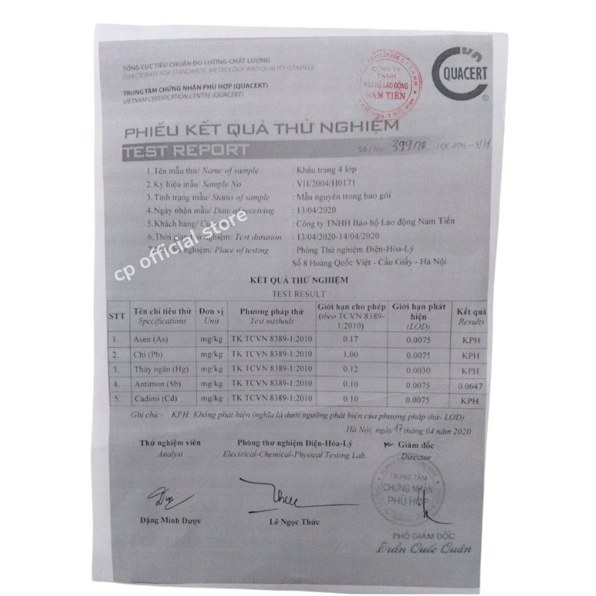 Khẩu trang y tế 4 lớp kháng khuẩn chính hãng một hộp 50 chiếc