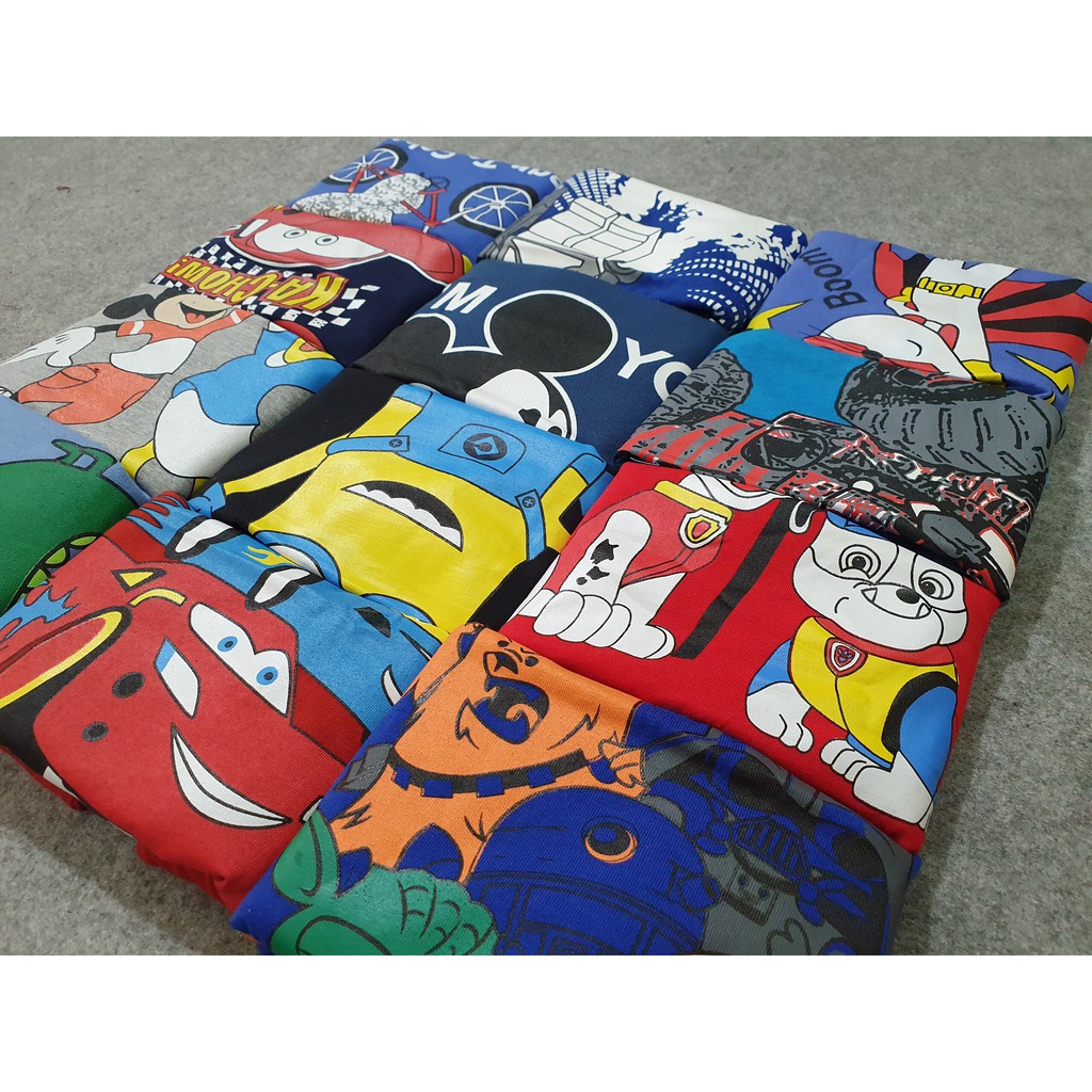 Áo thun bé trai 10 - 25KG.