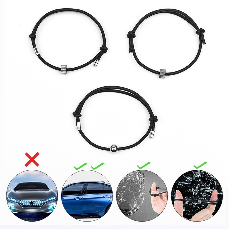 Vòng Đeo Tay Thoát Hiểm Khẩn Cấp / Kính Cường Lực An Toàn Bằng Cacbua Vonfram Có Thể Điều Chỉnh Thời Trang Đơn Giản Cho Nam Và Nữ