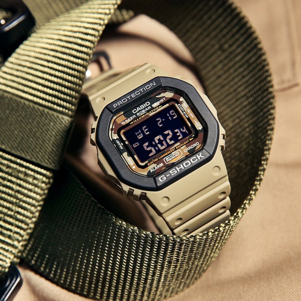 Đồng hồ nam dây vải Casio G-Shock chính hãng Anh Khuê DW-5610SUS-5DR