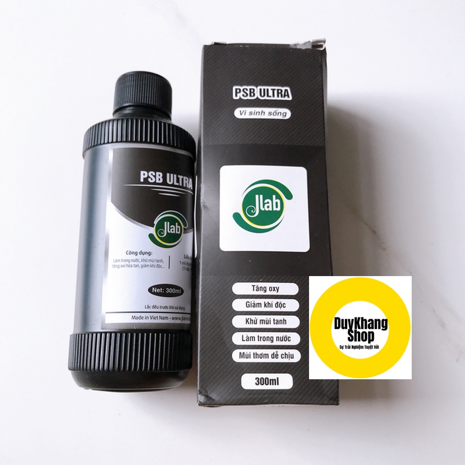 Men Vi Sinh, Vi Khuẩn Quang Hợp JLAB PSB ULTRA Dạng Đổ 250ML, Khởi Tạo Hệ Vi Sinh, Ổ Định Nguồn Nước