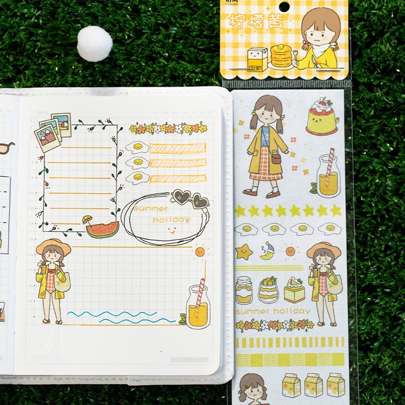 Hình trang trí sổ tay chibi so cute - VP062
