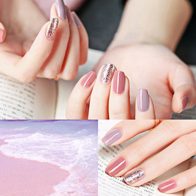 Set 3 lọ sơn móng tay Vonemo nail color nhiều màu nhũ lì Hàn Quốc SM12