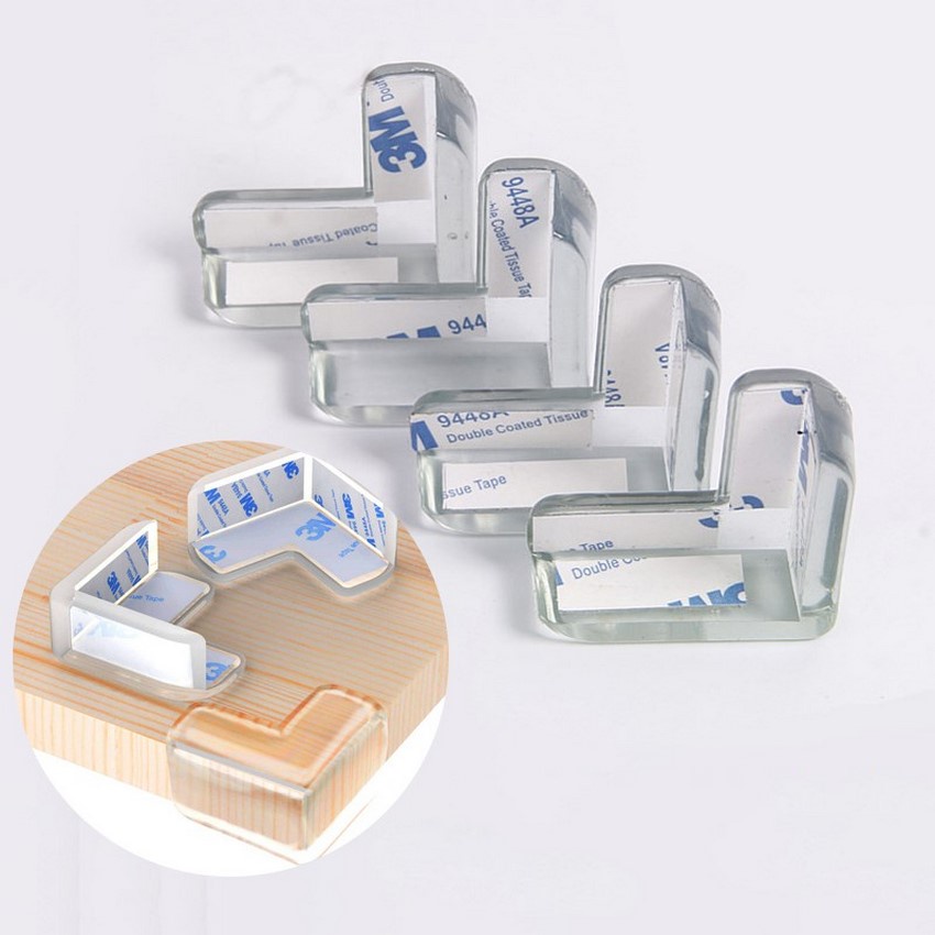 Bịt cạnh bàn silicon miếng bịt góc bàn trong suốt tránh va đập an toàn DANA