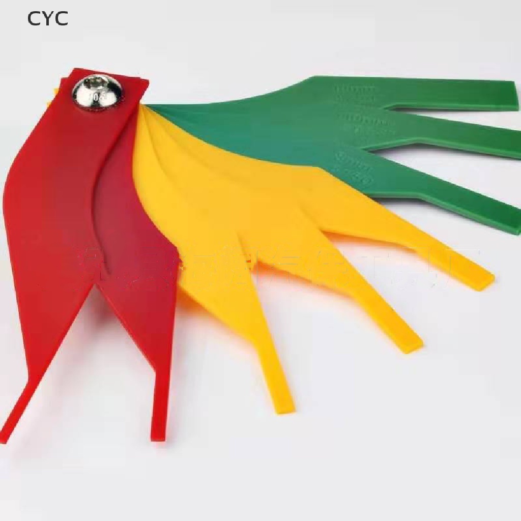 CYC 8 In 1 Brake Pad Measuring Tool Gauge Feeler Tester Scale Lining Thickness Wea CY