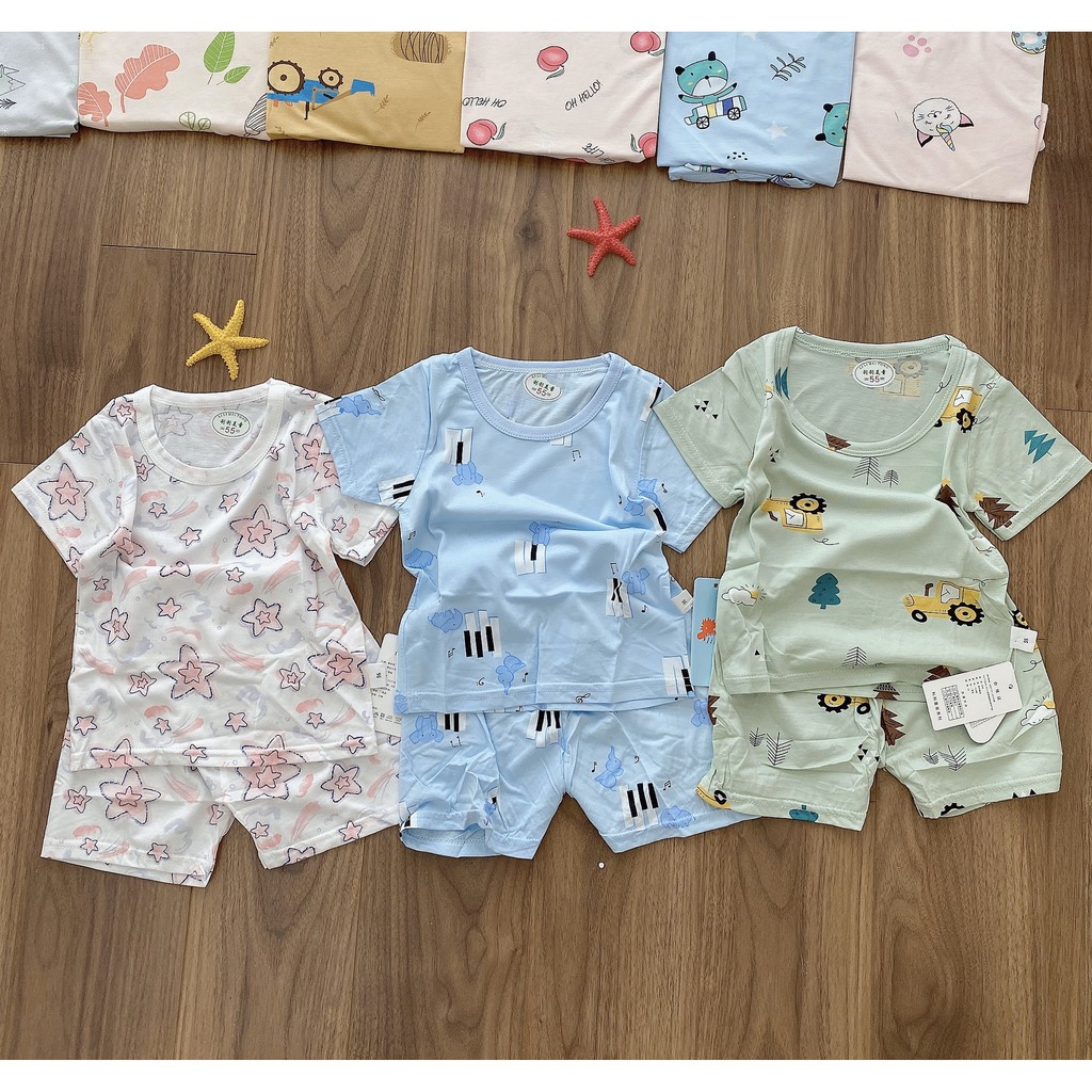 BÁN SỈ BỘ COTTON GIẤY SIÊU MÁT QUẢNG CHÂU CHO BÉ