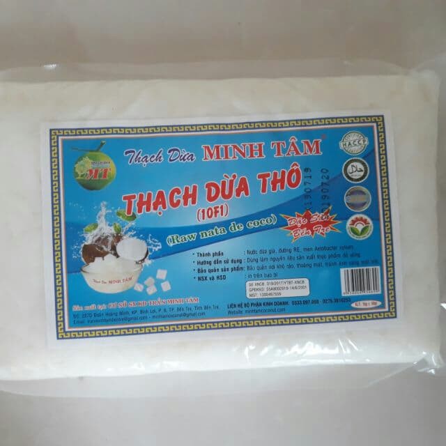 Combo 5kg thạch dừa thô date 04/2021 kèm hương