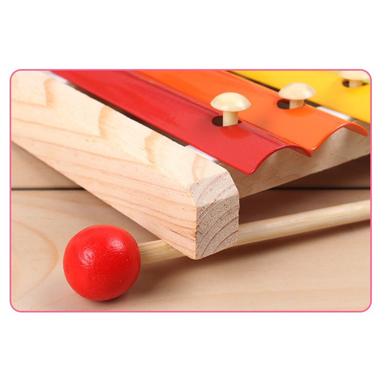 Đồ Chơi Gỗ Đàn Gõ Nhạc 8 Thanh Cho Bé - Đồ Chơi Gỗ Thông Minh &amp; Giáo Dục Giúp Bé Phát Triển