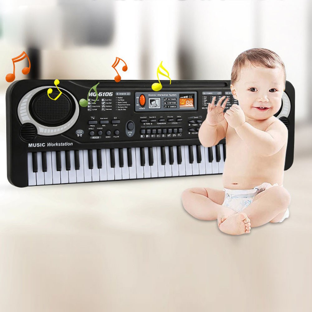 Đàn Organ Điện Mini Có Micro Cho Bé