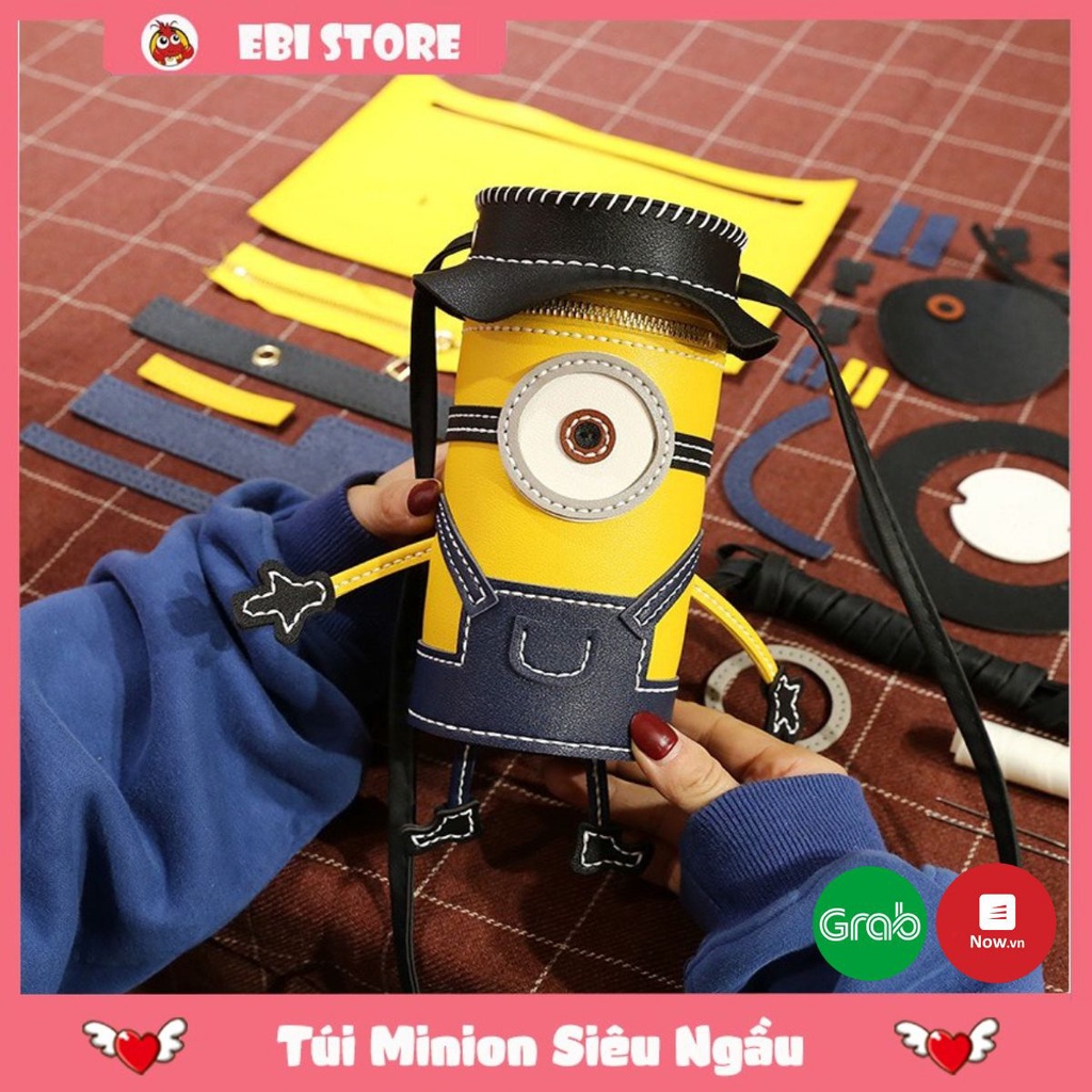 Túi Minion Handmade ❤️ Ebi Store - Freeship ❤️ Set Nguyên Liệu Tự Làm Túi Minon Khâu Tay Cực Đáng Yêu Siêu Ngầu