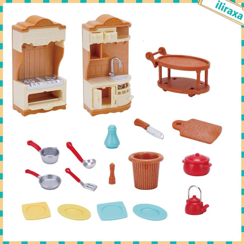 Bộ Đồ Chơi Nhà Bếp Cho Búp Bê 3 Tuổi