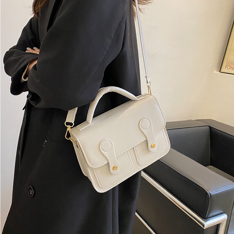 Ielgy Túi Xách Đeo Chéo Hình Vuông Thời Trang Cao Cấp Phong Cách Retro Dễ Phối Đồ