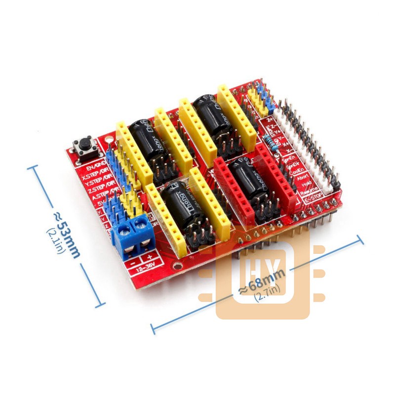 1PCS V3 Engraver 3D Printer CNC Shield Expansion Board A4988 Driver