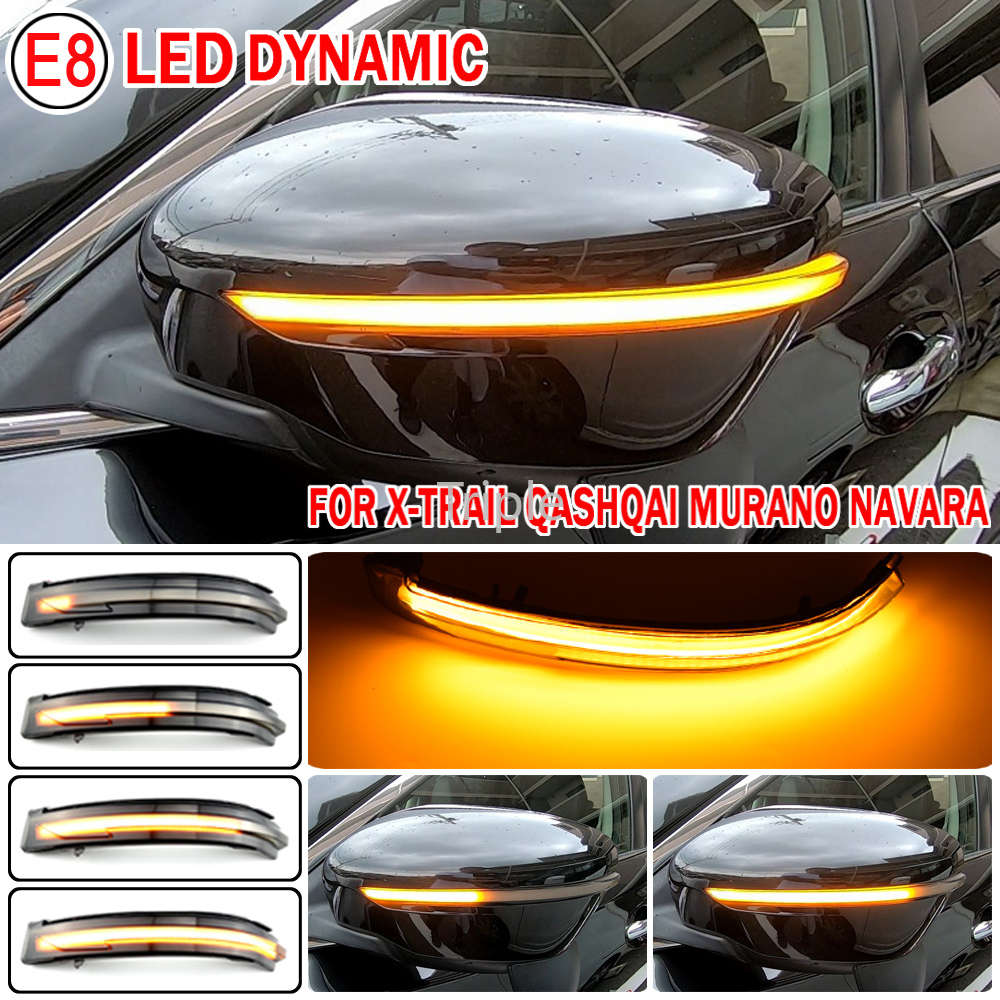 Đèn LED Xi Nhan Gắn Gương Chiếu Hậu Cho Nissan X-Trail T32 Qashqai J11 Murano Z52 Navara NP300