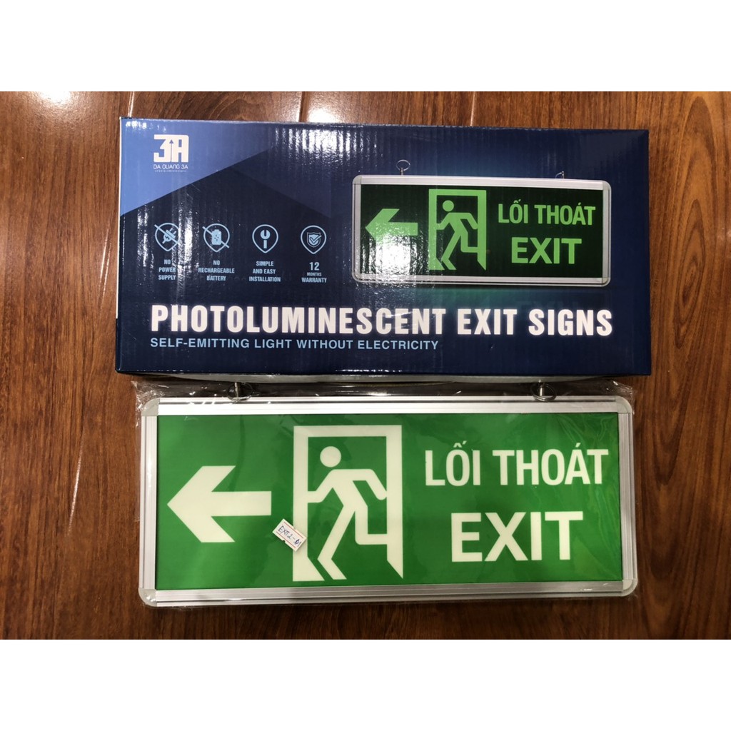 Đèn dạ quang lối thoát exit - EXIT201