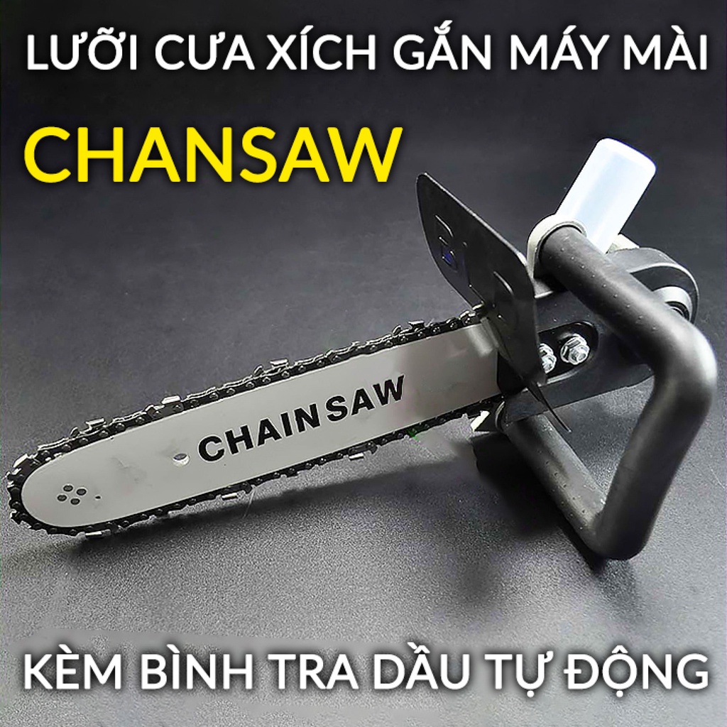 Combo máy mài góc Aotuo + lưỡi cưa xích - máy cưa cầm tay siêu rẻ - cưa cành - cắt gỗ - lưỡi lam cắt gỗ