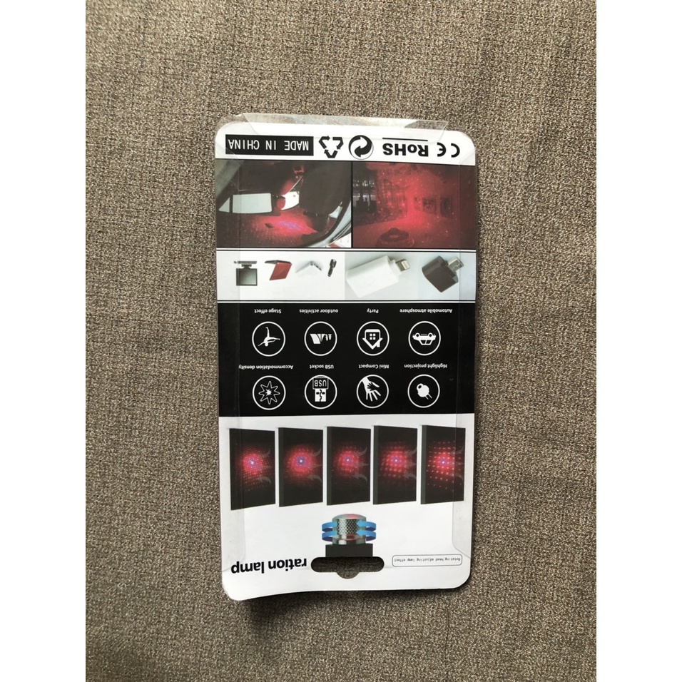 Đèn trang trí laser 5V có thể sử dụng trong phòng khách hoặc trên xe oto sử dụng điện 5V an toàn