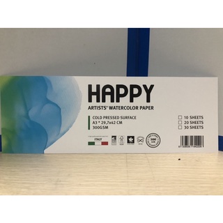 GIẤY VẼ HAPPY A3(ĐL200/300gsm)
