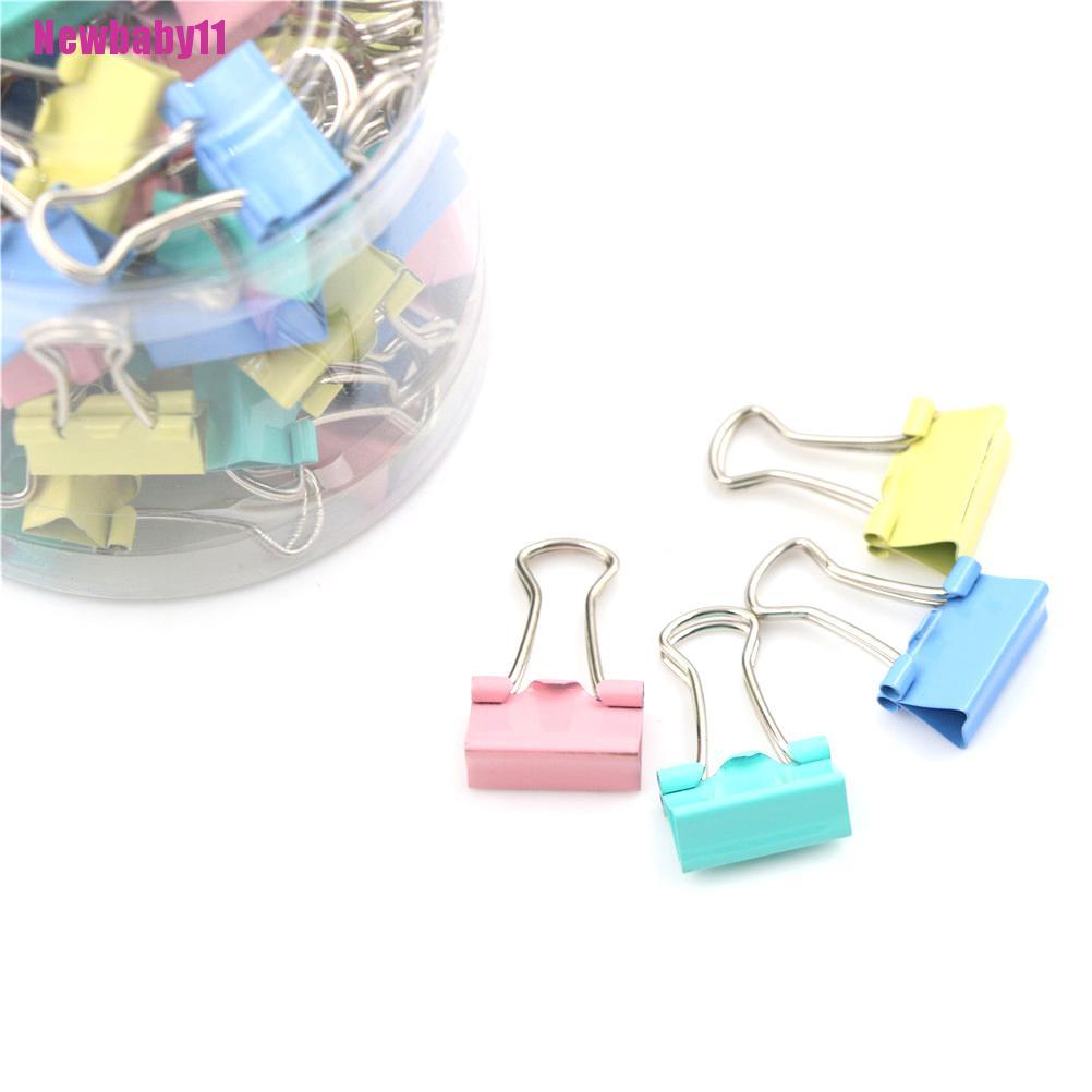 Set 60 Kẹp Giấy Note 15mm Bằng Kim Loại Nhiều Màu Sắc