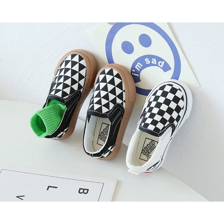 Giày Bata Vải Trẻ Em, Giày Lười Cho Bé Trai, Bé Gái Từ 1 Tuổi Đến 15 Tuổi, Phong cách đơn giản TT74