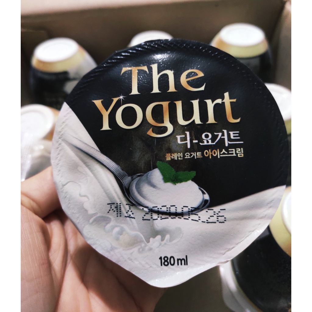 THÙNG 24 HŨ Kem sữa chua The Yogurt Lavelee Hàn Quốc hũ 180ml