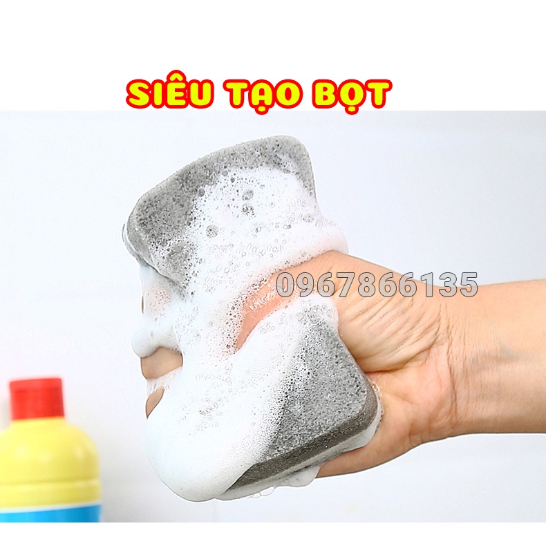 Miếng Cọ Rửa Bát Đĩa, Xoong Nồi – Miếng Bọt Biển 2 Mặt Rửa Chén