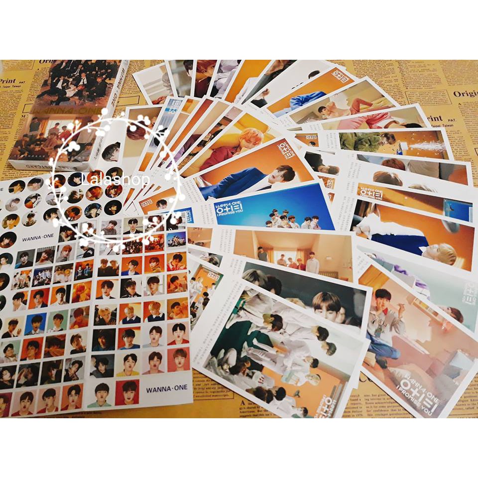 17 mẫu postcard Wanna One (Có video +Ảnh thật)