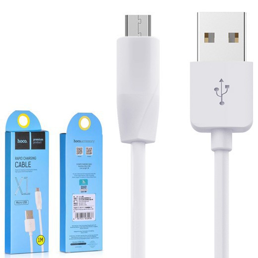 Cáp sạc nhanh Hoco X1 chống rối cho Micro Android dây dài 1m, 2m - Chính hãng