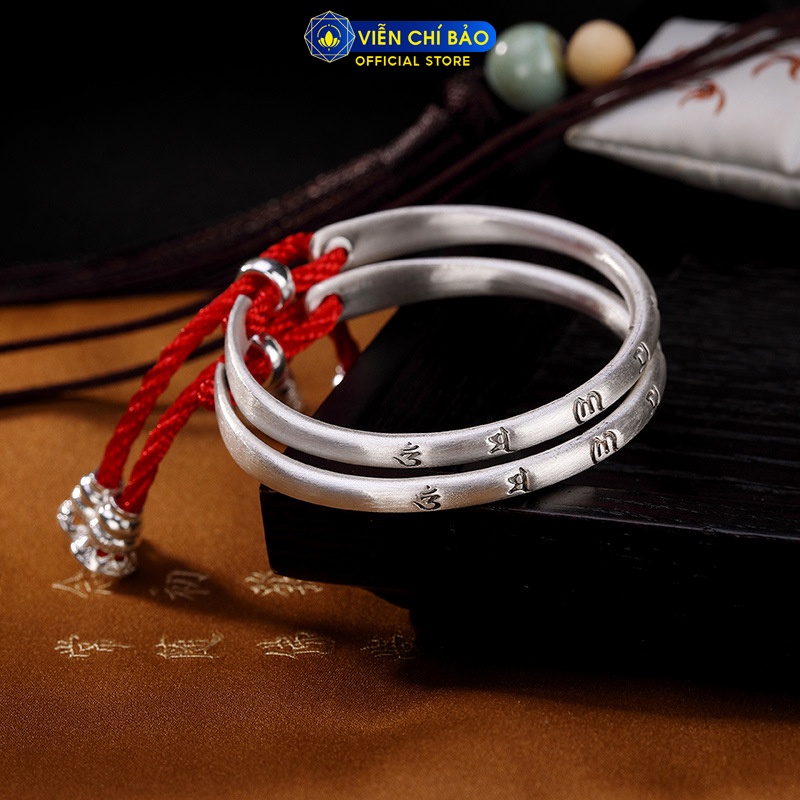 Kiềng tay trẻ em chất liệu bạc Thái S925 thời trang phụ kiện trang sức Viễn Chí Bảo L100326