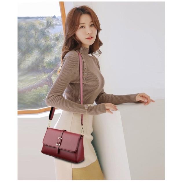Túi Xách Nữ Da Mềm Cao Cấp Đeo Chéo Công Sở Thời Trang Trung Niên Nữ - A&ESHOP 87089