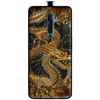 Ốp Lưng Oppo Reno 2F - Reno 2Z - Reno 10x Mẫu Rồng Nền Đen