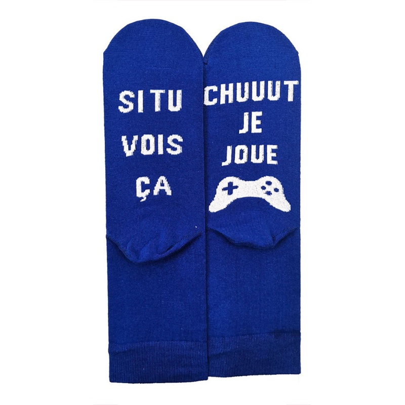 Xiangbao Mới Lạ Vớ Cotton In Chữ Do Not Disturb French Nhiều Màu Sắc Vui Nhộn