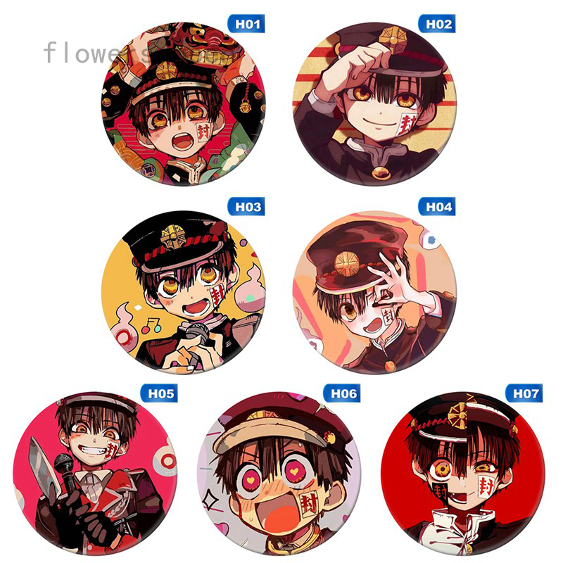 flowersqueen Huy hiệu cài áo hình nhân vật Hanako-Kun hoạt hình