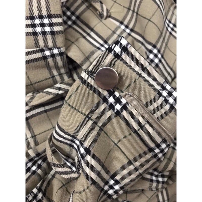 Quần tây ống loe họa tiết caro | có kèm hình thật | quần size S | BigBuy360 - bigbuy360.vn