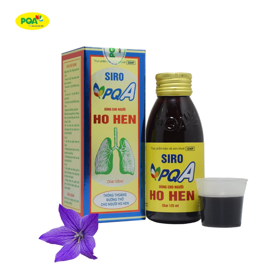 Siro Ho Hen PQA Thông Thoáng Đường Thở Cho Người Hen Suyễn Hộp 125ml