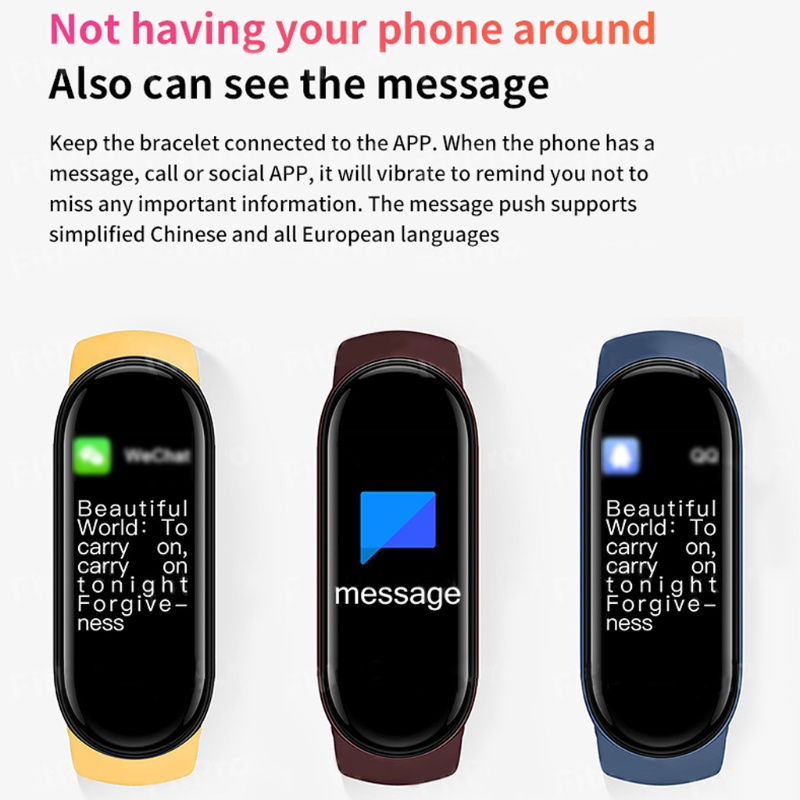 Đồng Hồ Thông Minh M6 Chống Thấm Nước Hỗ Trợ Theo Dõi Sức Khỏe