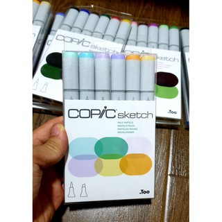 Bút tô màu Copic Sketch Marker Pale Pastels set 6 cây
