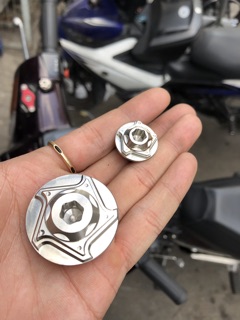 Ốc Mâm lửa [mẫu ngôi sao] - [FREESHIP XTRA] - inox dành cho honda - Ya - Su