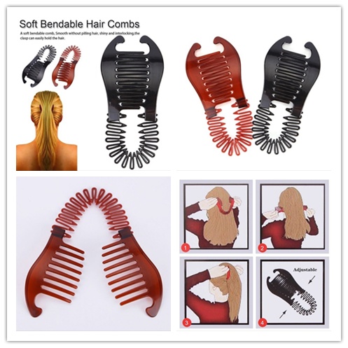 Dây Thun Buộc Tóc Đuôi Ngựa Co Giãn Kiểu Bện DIY Thiết Kế Đơn Giản Cho Nữ