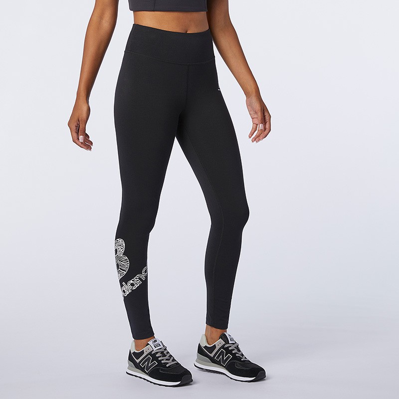 Quần legging thể thao nữ NEW BALANCE Classics WP03527BK (form quốc tế)